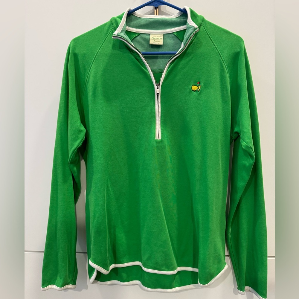 Women’s Masters Green Quarter-Zip Sweater by Peter Millar